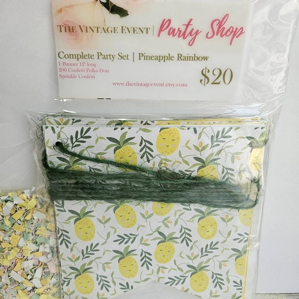 Pineapple Rainbow Party Set